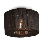 Good&Mojo Luce da soffitto Iguazu Jute Nero | Adatto per 1x E27 