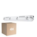 Confezione Multipack 4x Ledvance Stagna LED Stagna Value 18W 2160lm - 840 Bianco Freddo | 60cm 