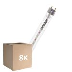 Confezione Multipack 8x Osram Tubo LED T8 Fluora (EM/Mains) Standard Output 15W 1150lm - 825 Bianco Molto Caldo | 120cm - Sostitutiva 36W
