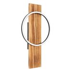 Eglo Luce Da Parete Boyal Legna Nero, Arrugginito 12W 1700lm - 830 Luce Calda - 