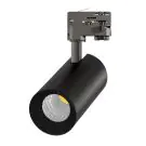 Noxion Luce A Binario LED 3 Fasi Ecowhite Aluminium Nero 30W 3210lm 36D - 840 Bianco Freddo | UGR <19