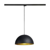 SLV Luce A Binario Luce Pendente Forchini M 40 3 Fasi Acciaio Nero | Adatto per 1x E27 