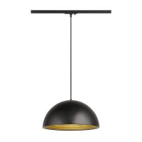 SLV Luce A Binario Luce Pendente Forchini M 40 1-Fase Acciaio Nero | Adatto per 1x E27 