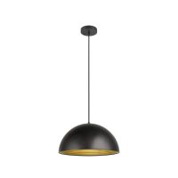 SLV Forchini M 40 Luce Pendente Acciaio Nero | Adatto per 1x E27 