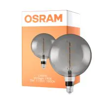 Osram Vintage 1906 LED E27 Globe Filamento Smoke 200mm 5W 110lm - 818 Bianco Molto Caldo | Dimmerabile - Sostitutiva 25W