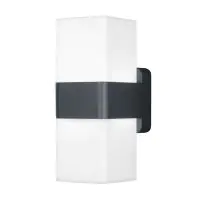 Ledvance Smart+ Wifi Luce Da Parete Grigio Up & Down - Esterni - 13.5W 950lm - 830 Luce Calda -  | RGBW - Dimmerabile