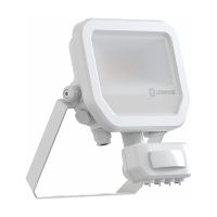 Ledvance Proiettore LED Aluminium Bianca 8W 1200lm 100D - 840 Bianco Freddo | IP65 - Sensore Di Movimento E Luce - Simmetrico