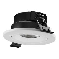 Ledvance Faretti Combo Fire Rated Adjust MS Plastica Bianca 7W 840lm 60D - 860 Luce Del Giorno | Ritaglio 80 - IP65 - Dimmerabile