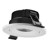 Ledvance Faretti Combo Fire Rated Adjust MS Plastica Bianca 7W 840lm 60D - 860 Luce Del Giorno | Ritaglio 80 - IP65 - Dimmerabile