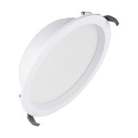 Ledvance Downlight LED Comfort High Efficiency O Aluminium Bianca 25W 3750lm 180d - 830 Luce Calda -  | 215mm - Ritaglio 200mm - IP20