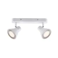 Nordlux Eik 2 Faretti Metallo Bianca | Adatto per 2x GU10