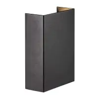 Nordlux Fold 10 Luce Da Parete Aluminium Nero Up & Down 5.4W 225lm - 830 Luce Calda - 
