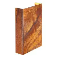 Nordlux Fold 15 Acciaio Corten Luce Da Parete  Marrone Up & Down 10.4W 225lm - 830 Luce Calda - 