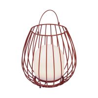 Nordlux Lampada Da Tavolo Jim To-Go Portable Batteria Rosso 3W 300lm - 827 Bianco Molto Caldo | A 3 Livelli Dimmerabile 