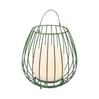 Nordlux Lampada Da Tavolo Jim To-Go Portable Batteria Metallo Verde 3W 300lm - 827 Bianco Molto Caldo | A 3 Livelli Dimmerabile 