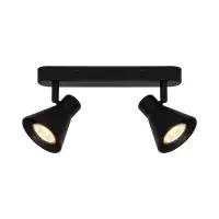 Nordlux Eik 2 Faretti Metallo Nero | Adatto per 2x GU10