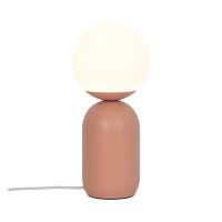 Nordlux Lampada Da Tavolo Notti Metallo e Vetro Marrone | Adatto per 1x E14
