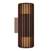 Nordlux Aludra Luce Da Parete Seaside Marrone Up & Down | Adatto per 2x E27