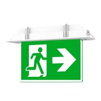 Noxion LED Cartello uscita di emergenza 1W 20lm - 860 Luce del Giorno | Emergeny 3H - Autotest - incl. 4 directions