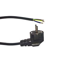 Noxion Power Cavo di alimentazione Nero - Schuko Europlug + Estremità aperte - 2m - 3 pole 0,75mm2