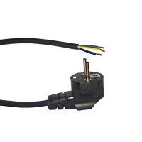 Noxion Power Cavo di alimentazione Nero - Schuko Europlug + Estremità aperte - 3m - 3 pole 0,75mm2
