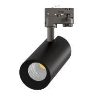 Noxion Luce A Binario LED 3 Fasi Ecowhite Aluminium Nero 30W 2960lm 36D - 830 Luce Calda -  | UGR <19