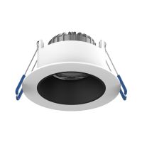 Noxion Faretti LED Ares Profondo Bianca 6W 540lm 927-940 3CCT - con Inner Il Anello Nero | Ritaglio 68mm