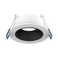 Noxion Faretti LED Ares Profondo ring Bianca - con Inner Il Anello Nero | Ritaglio 68mm - incl. GU10 Fitting