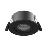 Noxion Faretti LED Ares Firerated 6W 540lm 927-940 3CCT- Inclinabile Nero| Ritaglio 68mm