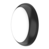 Noxion Bulkhead LED Pro V2 12/16/20W 2400lm - 830-840-865 CCT | 325mm - IP65 - Sensore di Movimento e Luce + Il Anello Nero
