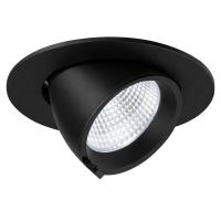 Noxion Faretti LED Forza V2 Aluminium Nero 28W 3300lm 36D - 930-940-957 CCT | 160mm - Ritaglio 145mm - Miglior Resa Cromatica