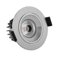 Noxion Faretti LED Diamond Inclinabile Aluminium 6W 400lm 36D - 927 Bianco Molto Caldo | Ritaglio 83mm - IP44 - Miglior resa cromatica - Dimmerabile