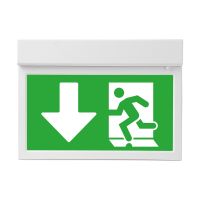 Noxion LED Luce d'emergenza | Montaggio a parete/soffitto  | 3.5W | 3H incl. Cartello in PVC a 4 direzioni