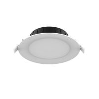 Noxion Downlight LED Hera Piatto Incasso Bianca 9W 900lm 80D - 827-830-840 CCT | 132mm - Ritaglio 120mm