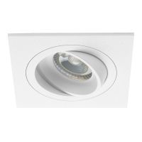 Noxion Incasso Spot Boxi MR16 Inclinabile Bianca | Ritaglio 80mm - GU10 Attacco