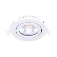 Noxion LED Inclinabile Slim Faretti Bianca Il Giro 6W 350lm 60D - 920-930 Dim To Warm | 85mm - IP54 - Dimmerabile - Miglior Resa Cromatica