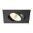 SLV New Tria 68 Faretti Aluminium Nero Piazza 11W 700lm 38D - 918-930 Dim To Warm | Ritaglio 68mm - Miglior Resa Cromatica
